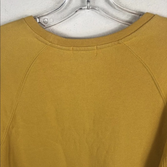John Elliott Pique Solid Yellow Crewneck Sweatshirt Small - Picture 8 of 8